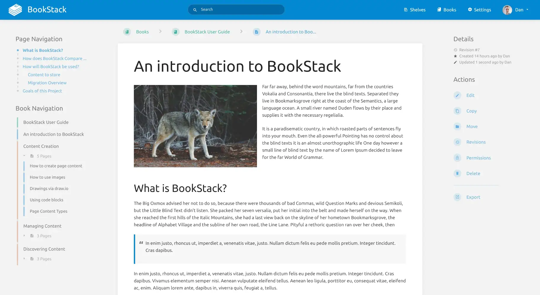 Bookstack : solution open source de documentation